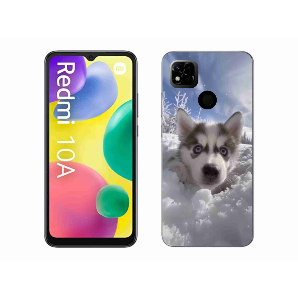 Gélový kryt mmCase na Xiaomi Redmi 10A - husky v snehu