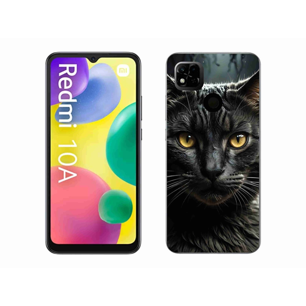 Gélový kryt mmCase na Xiaomi Redmi 10A - mačacie pohľad 3