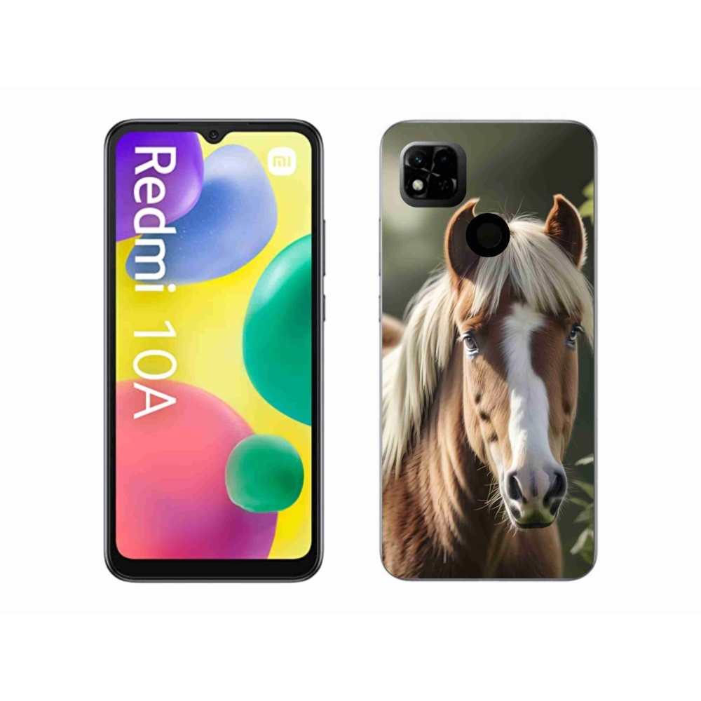 Gélový kryt mmCase na Xiaomi Redmi 10A - kôň so svetlou hrivou
