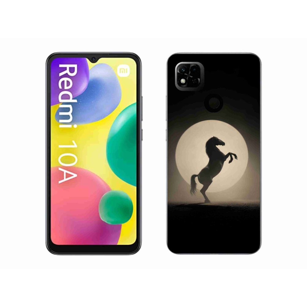 Gélový kryt mmCase na Xiaomi Redmi 10A - kôň v siluete