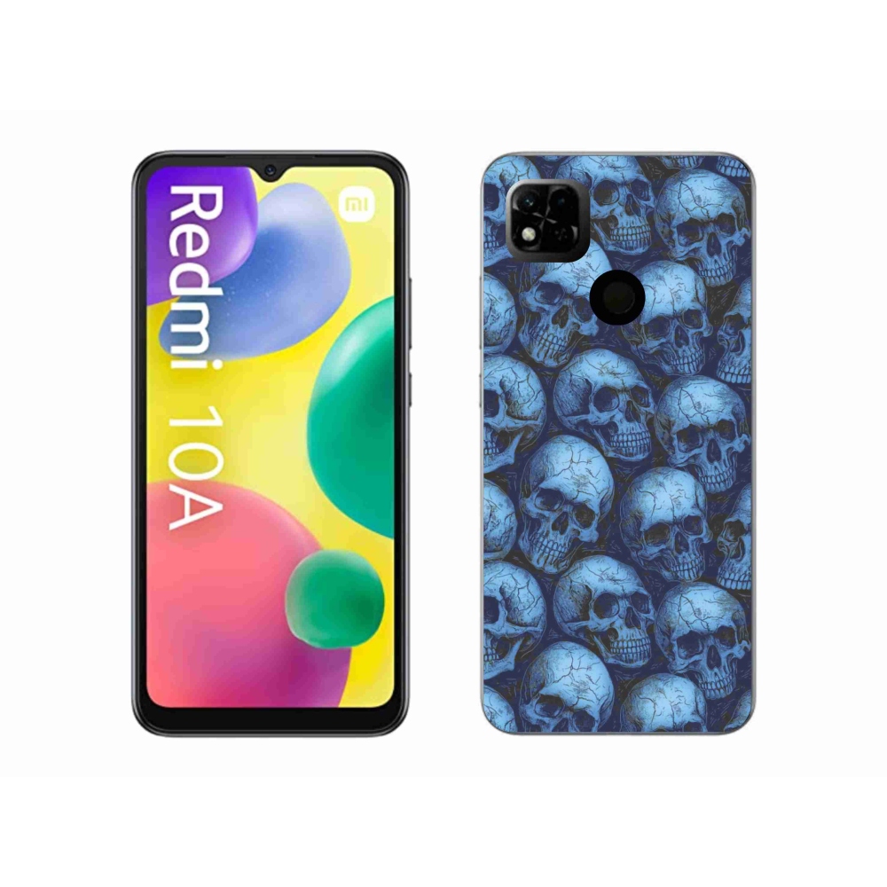 Gélový kryt mmCase na Xiaomi Redmi 10A - lebky