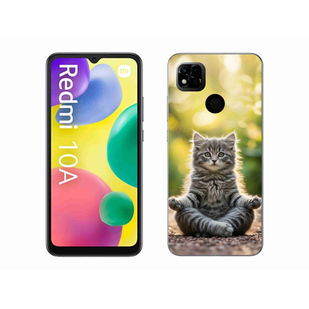 Gélový kryt mmCase na Xiaomi Redmi 10A - meditujúce mačiatko