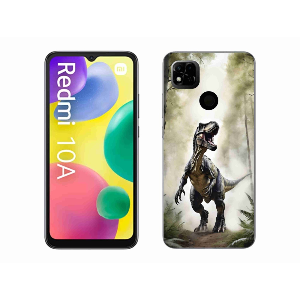 Gélový kryt mmCase na Xiaomi Redmi 10A - naštvaný T-Rex