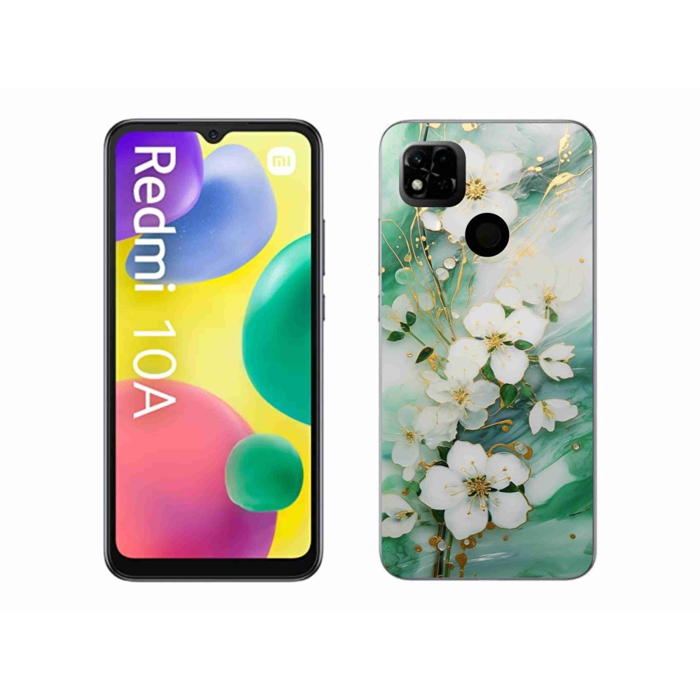 Gélový kryt mmCase na Xiaomi Redmi 10A - nežné kvety