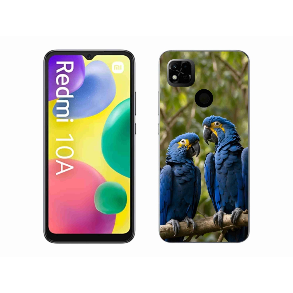 Gélový kryt mmCase na Xiaomi Redmi 10A - papagájové duo