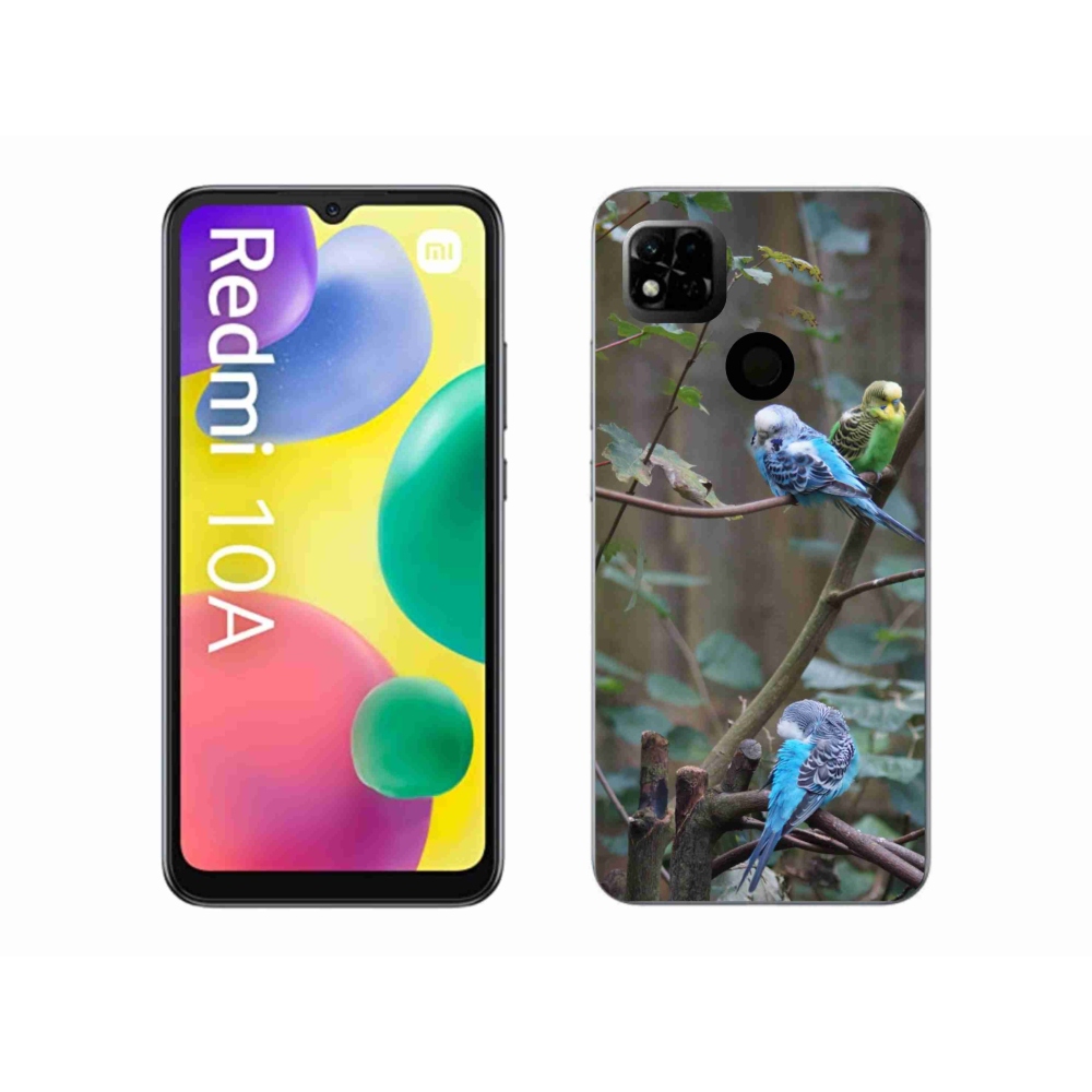 Gélový kryt mmCase na Xiaomi Redmi 10A - papagáje na vetve
