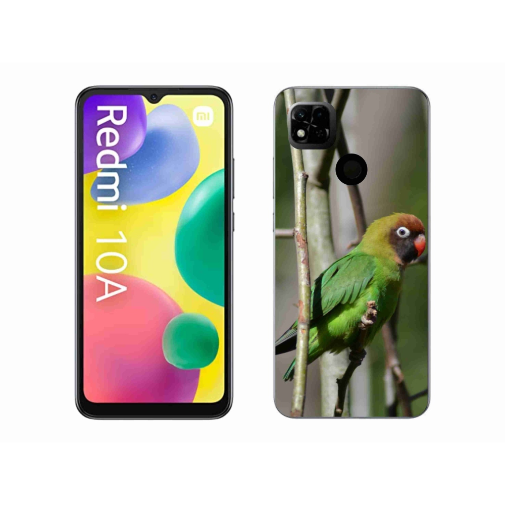 Gélový kryt mmCase na Xiaomi Redmi 10A - papagáj agapornis