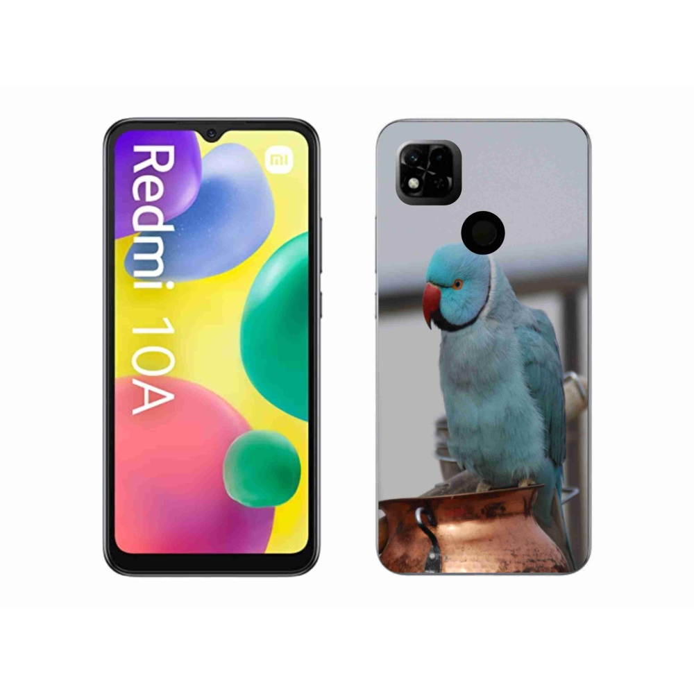 Gélový kryt mmCase na Xiaomi Redmi 10A - papagáj alexander modrý