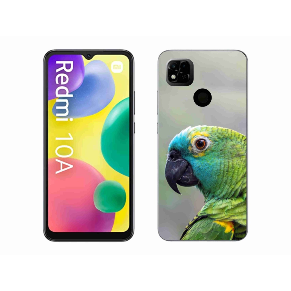 Gélový kryt mmCase na Xiaomi Redmi 10A - papagáj amazoňan