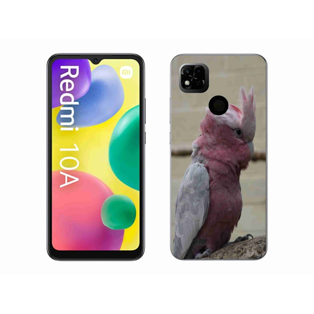 Gélový kryt mmCase na Xiaomi Redmi 10A - papagáj kakadu ružový