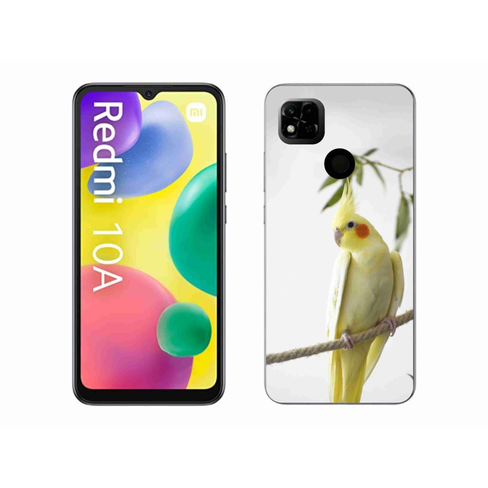 Gélový kryt mmCase na Xiaomi Redmi 10A - papagáj korela chocholatá