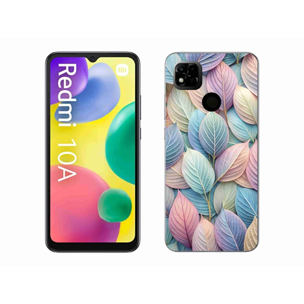 Gélový kryt mmCase na Xiaomi Redmi 10A - pastelové listy