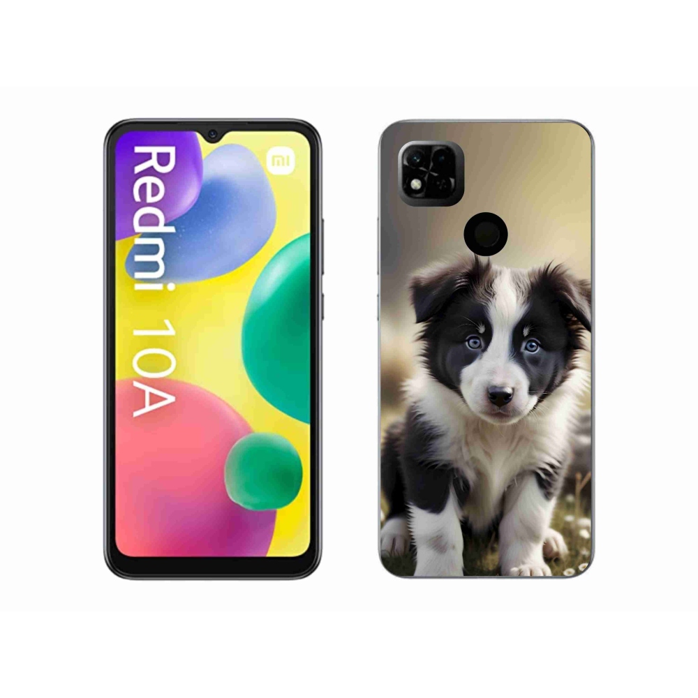 Gélový kryt mmCase na Xiaomi Redmi 10A - roztomilá border kólia
