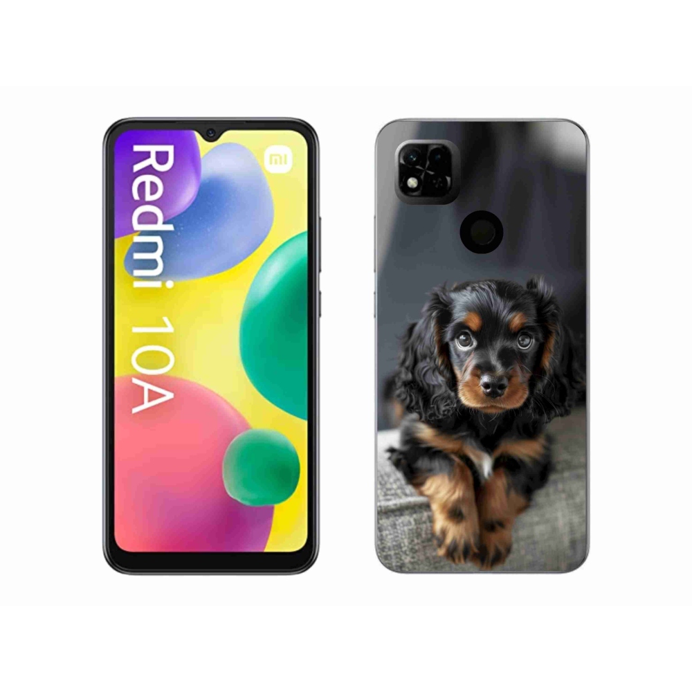 Gélový kryt mmCase na Xiaomi Redmi 10A - roztomilý dlhosrstý jazvečík