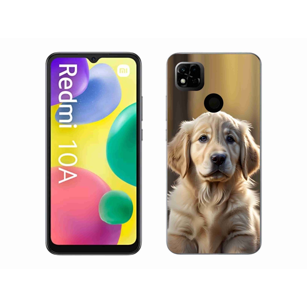 Gélový kryt mmCase na Xiaomi Redmi 10A - roztomilý zlatý retriever