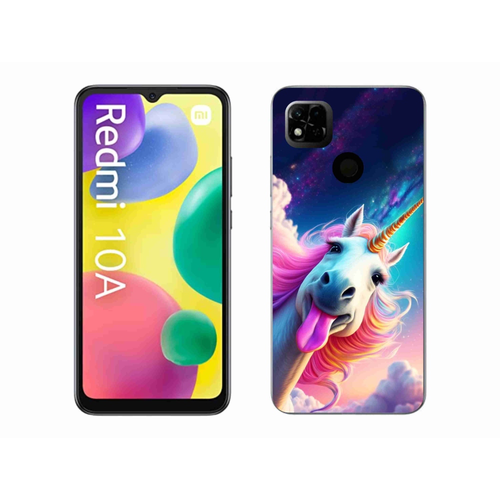 Gélový kryt mmCase na Xiaomi Redmi 10A - šialený jednorožec