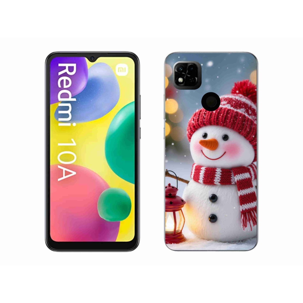 Gélový kryt mmCase na Xiaomi Redmi 10A - snehuliak 2