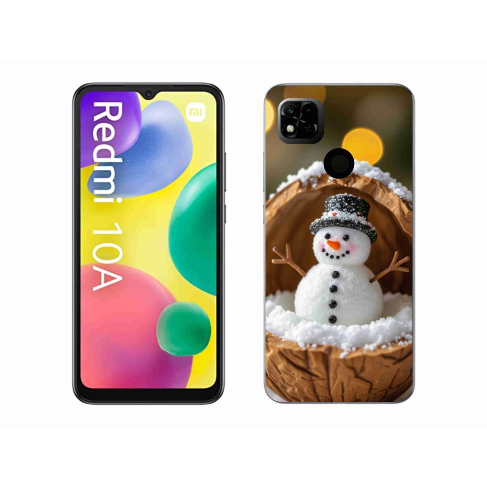 Gélový kryt mmCase na Xiaomi Redmi 10A - snehuliak 4