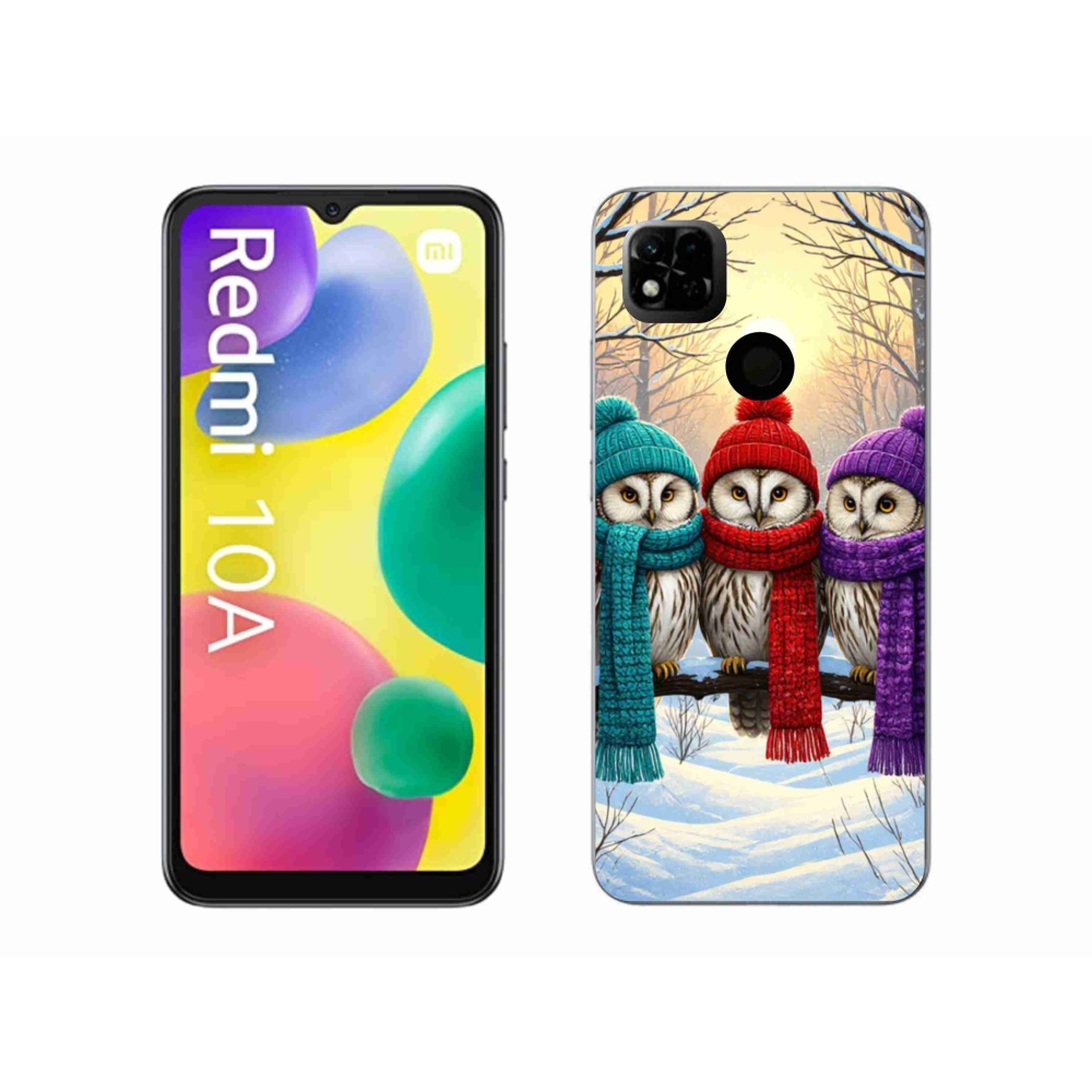 Gélový kryt mmCase na Xiaomi Redmi 10A - soví priatelia