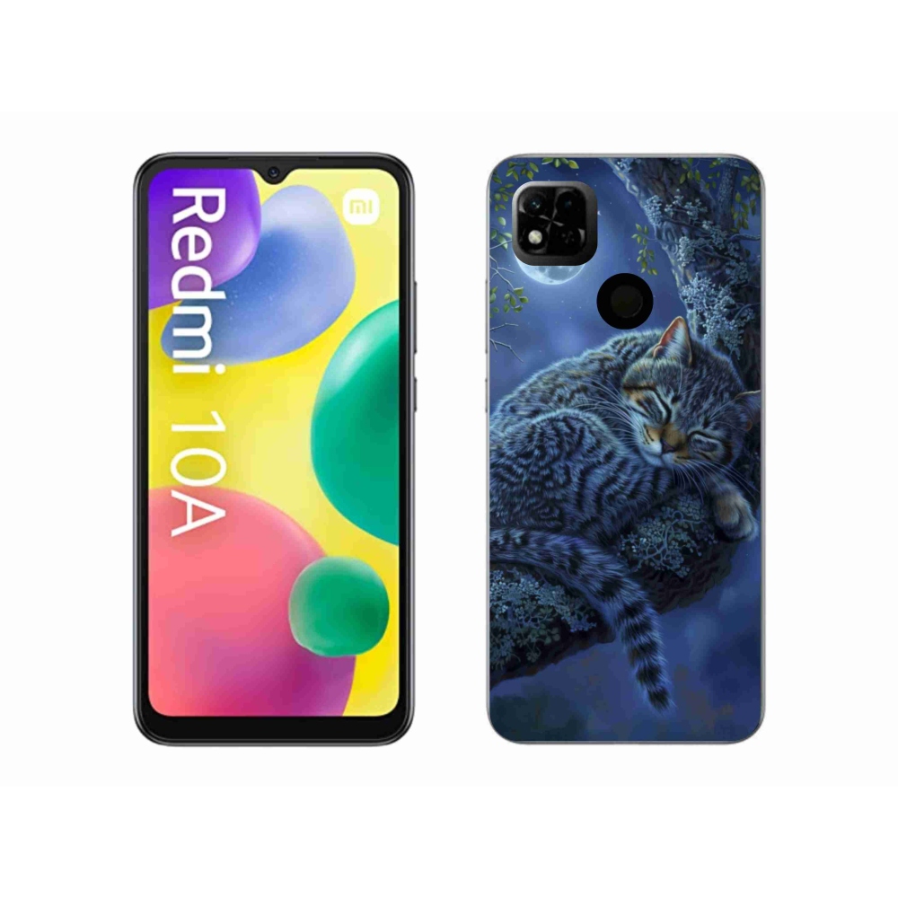 Gélový kryt mmCase na Xiaomi Redmi 10A - spiaca mačka