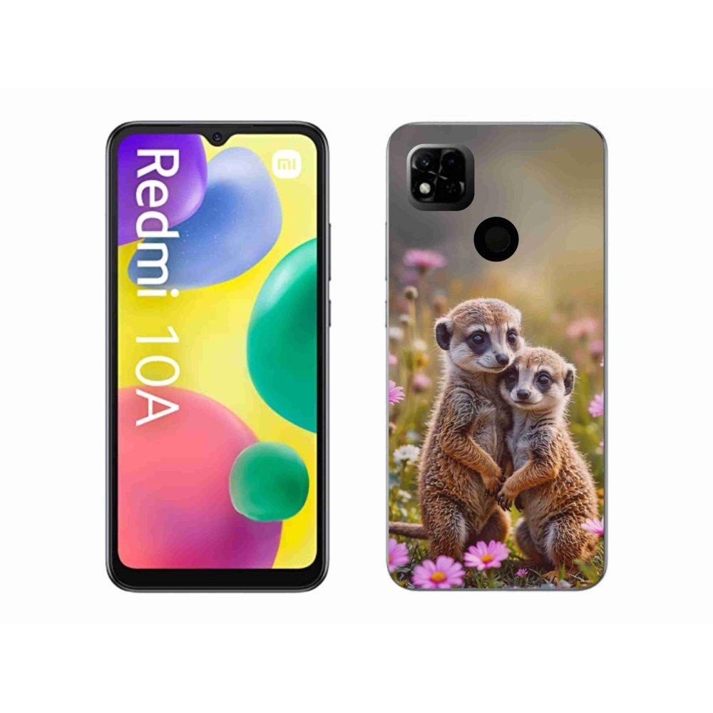 Gélový kryt mmCase na Xiaomi Redmi 10A - surikatí duo