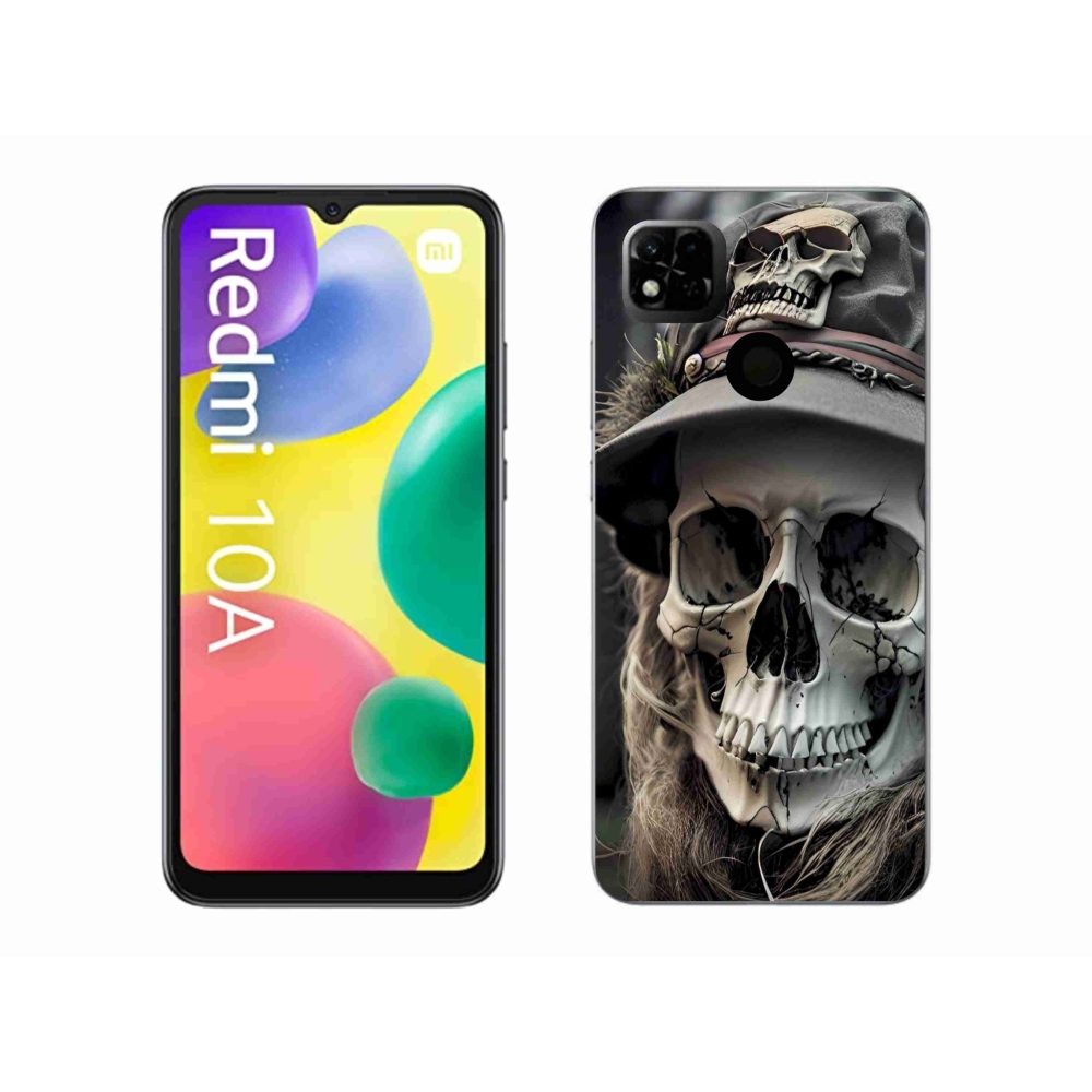 Gélový kryt mmCase na Xiaomi Redmi 10A - temná lebka