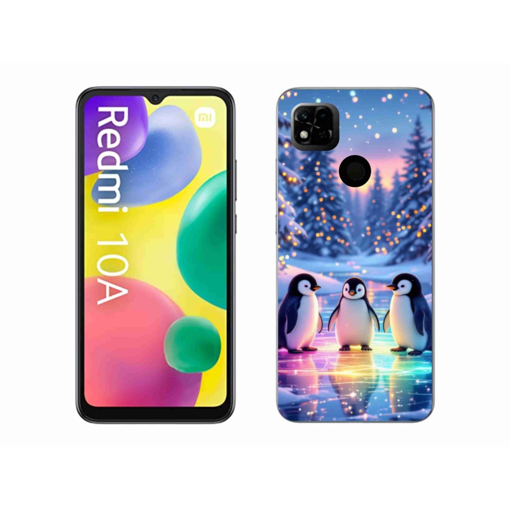 Gélový kryt mmCase na Xiaomi Redmi 10A - tučniaky