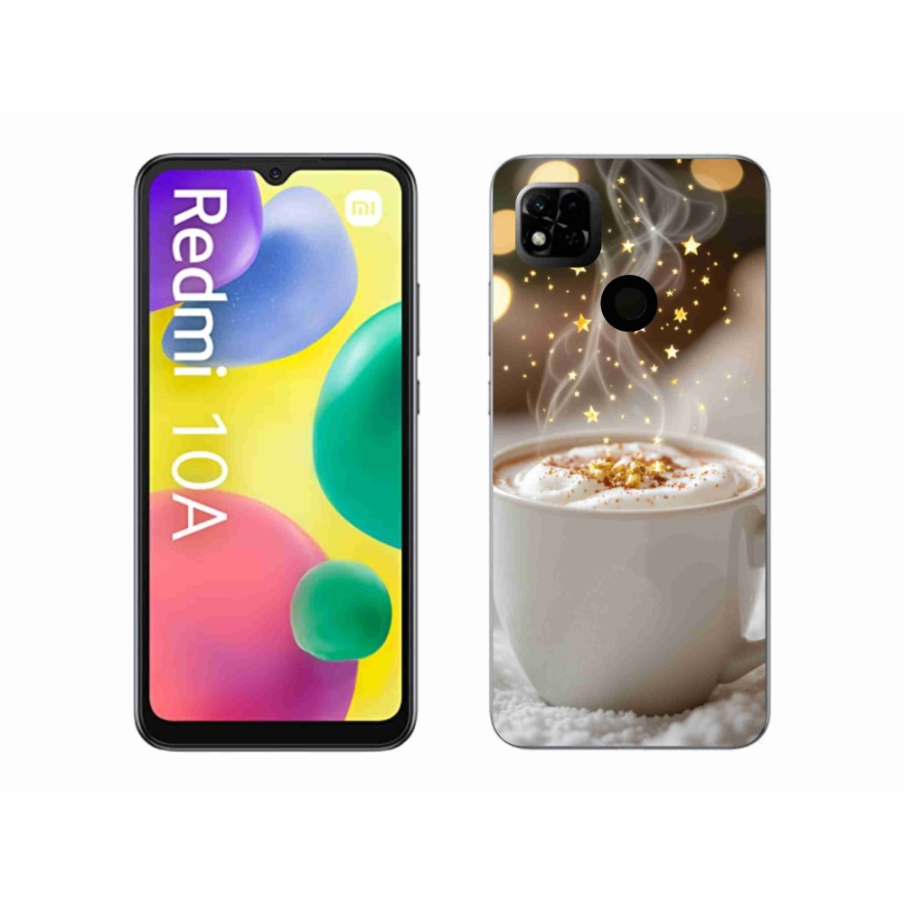 Gélový kryt mmCase na Xiaomi Redmi 10A - vianočný horúci nápoj