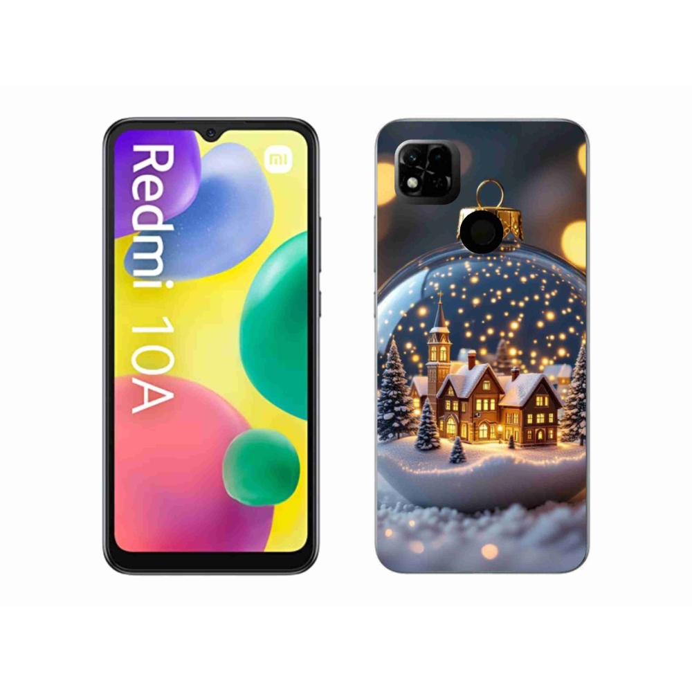 Gélový kryt mmCase na Xiaomi Redmi 10A - vianočné gule 4