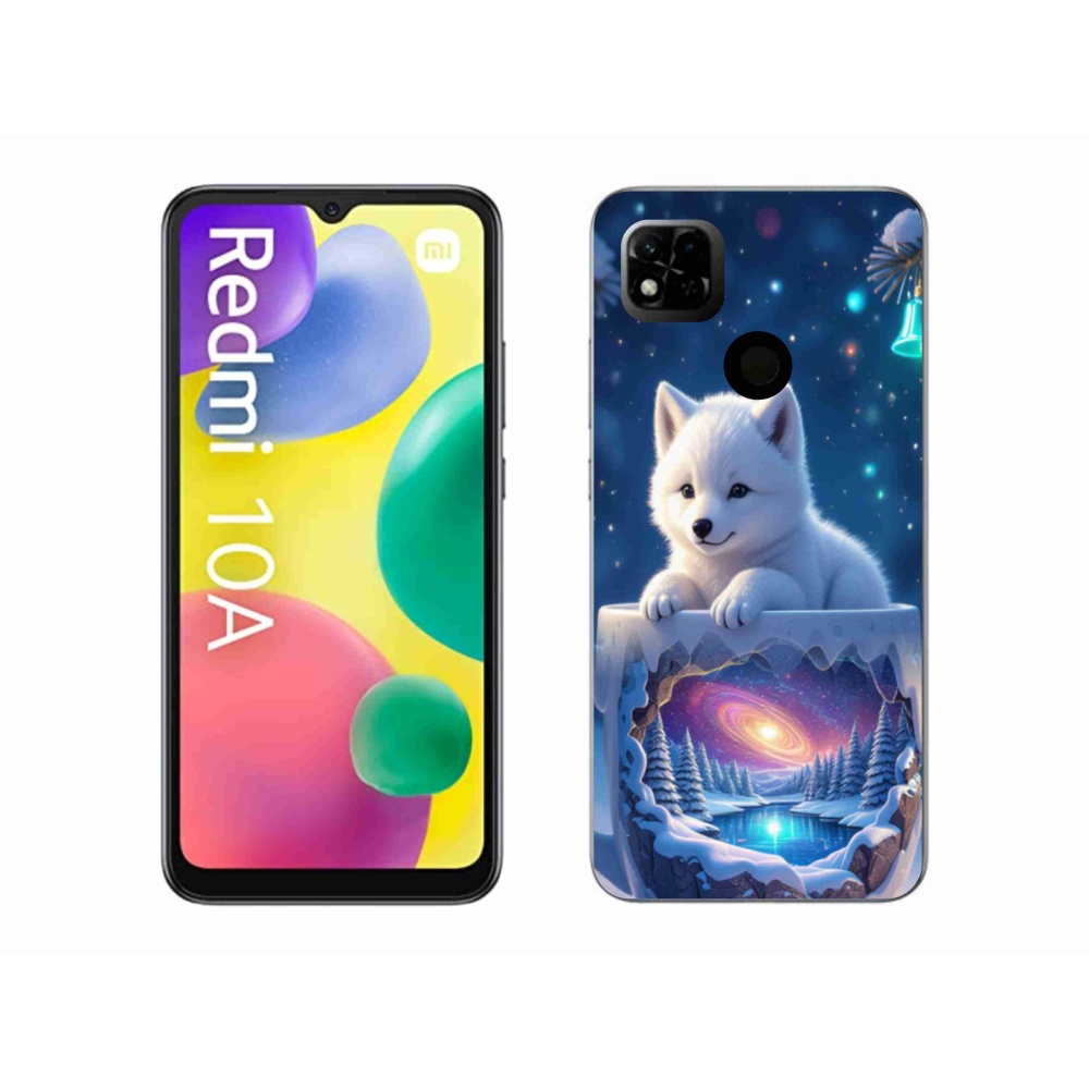 Gélový kryt mmCase na Xiaomi Redmi 10A - vianočné šteňa