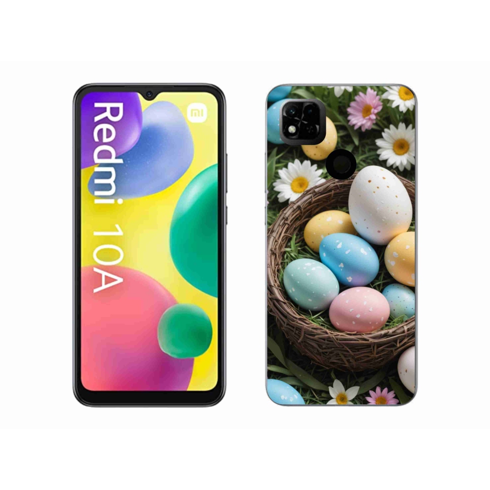 Gélový kryt mmCase na Xiaomi Redmi 10A - veľkonočné vajíčka 2