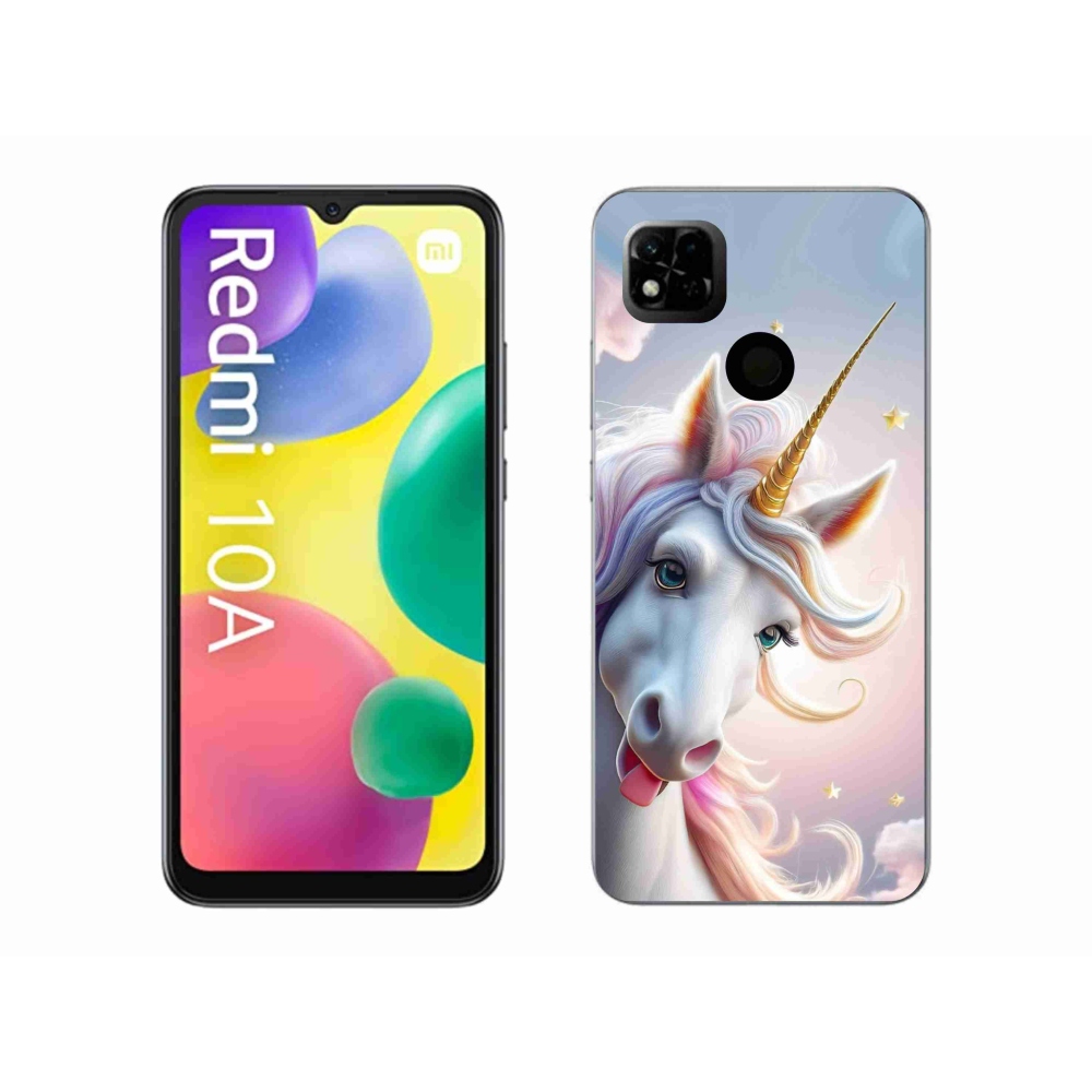Gélový kryt mmCase na Xiaomi Redmi 10A - veselý jednorožec