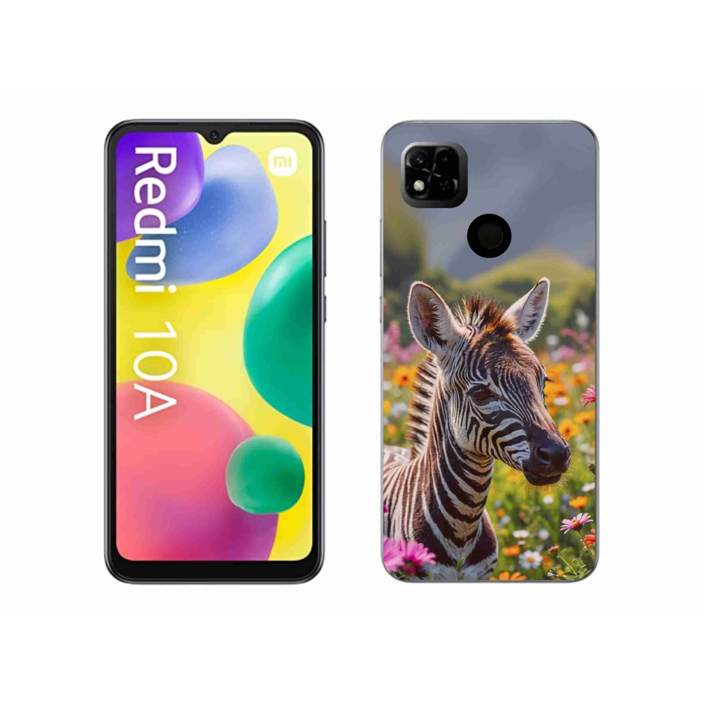 Gélový kryt mmCase na Xiaomi Redmi 10A - zebra na lúke