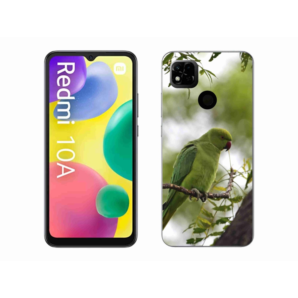 Gélový kryt mmCase na Xiaomi Redmi 10A - zelený papagáj