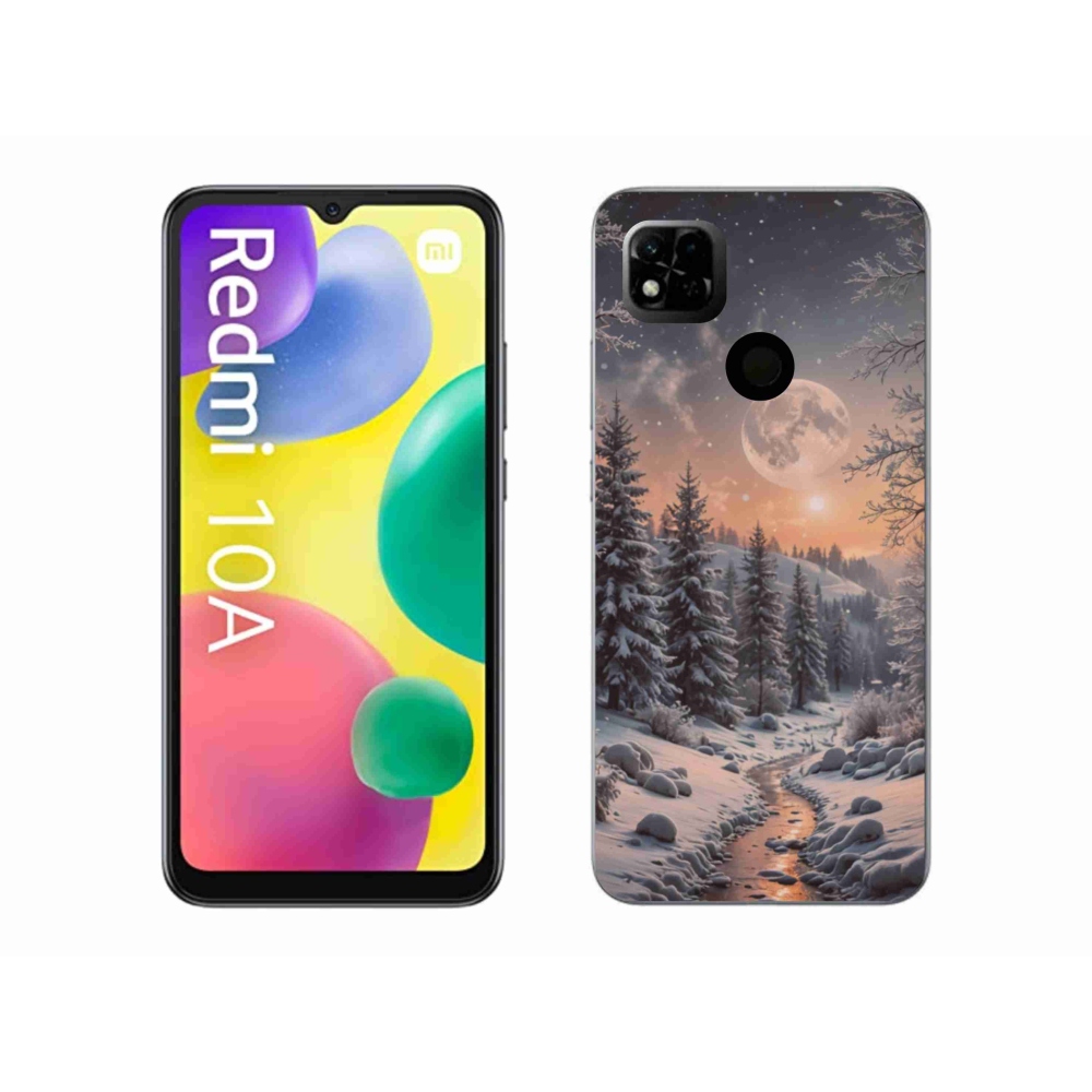 Gélový kryt mmCase na Xiaomi Redmi 10A - zimná krajina 2