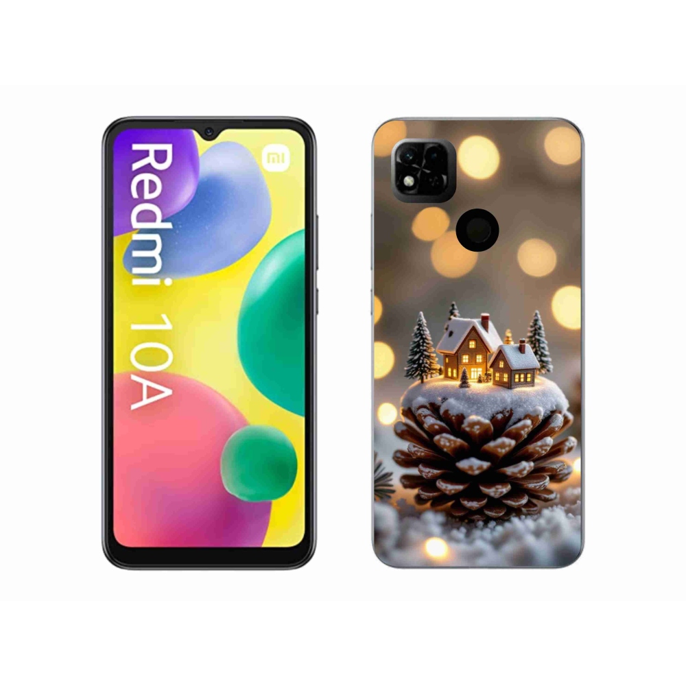 Gélový kryt mmCase na Xiaomi Redmi 10A - zimná dedinka