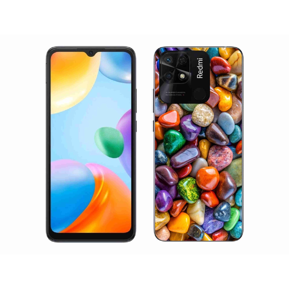 Gélový kryt mmCase na Xiaomi Redmi 10C - farebné kamienky