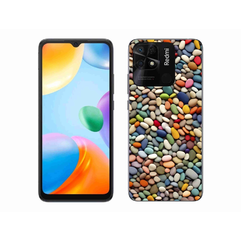 Gélový kryt mmCase na Xiaomi Redmi 10C - farebné kamienky 2