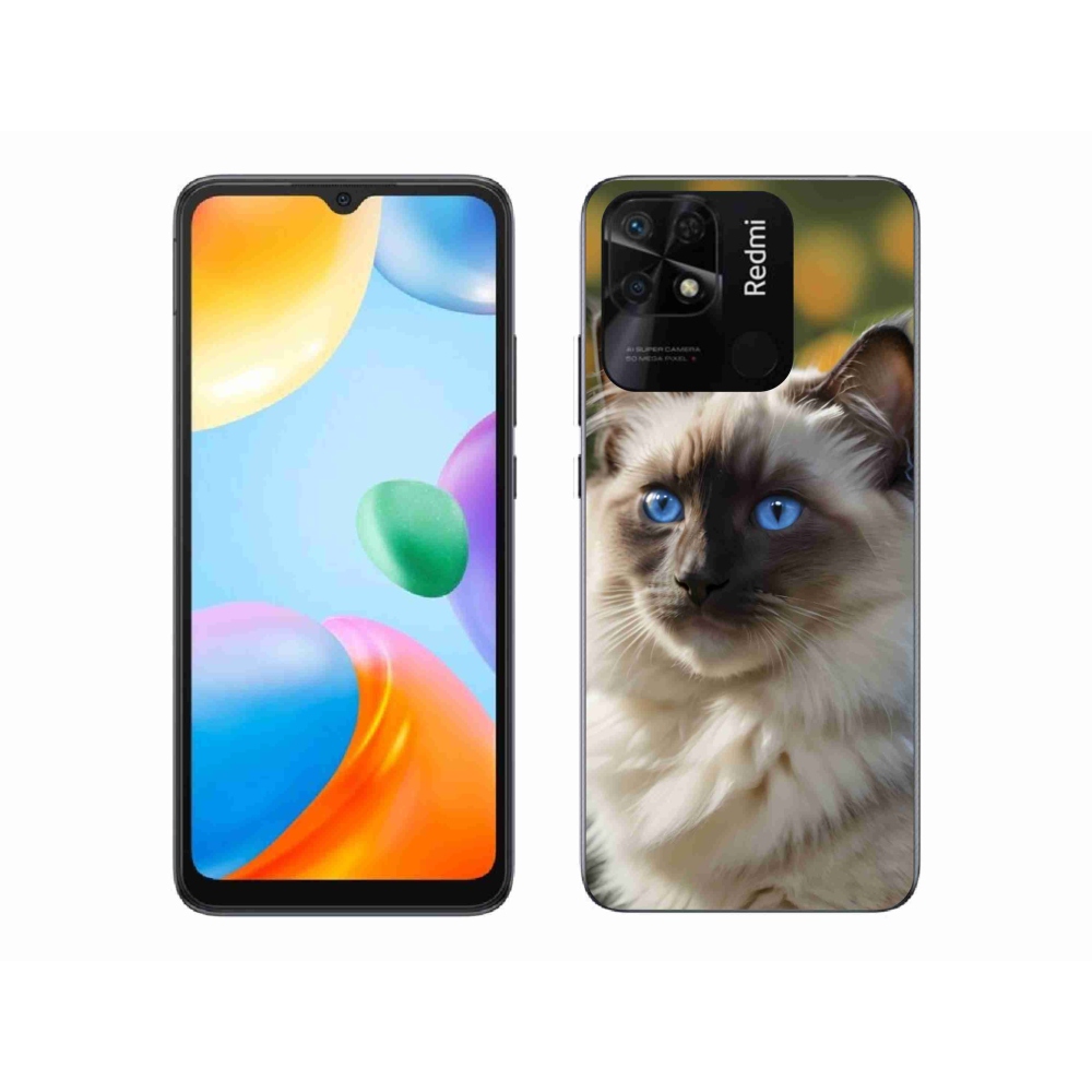 Gélový kryt mmCase na Xiaomi Redmi 10C - biely ragdoll