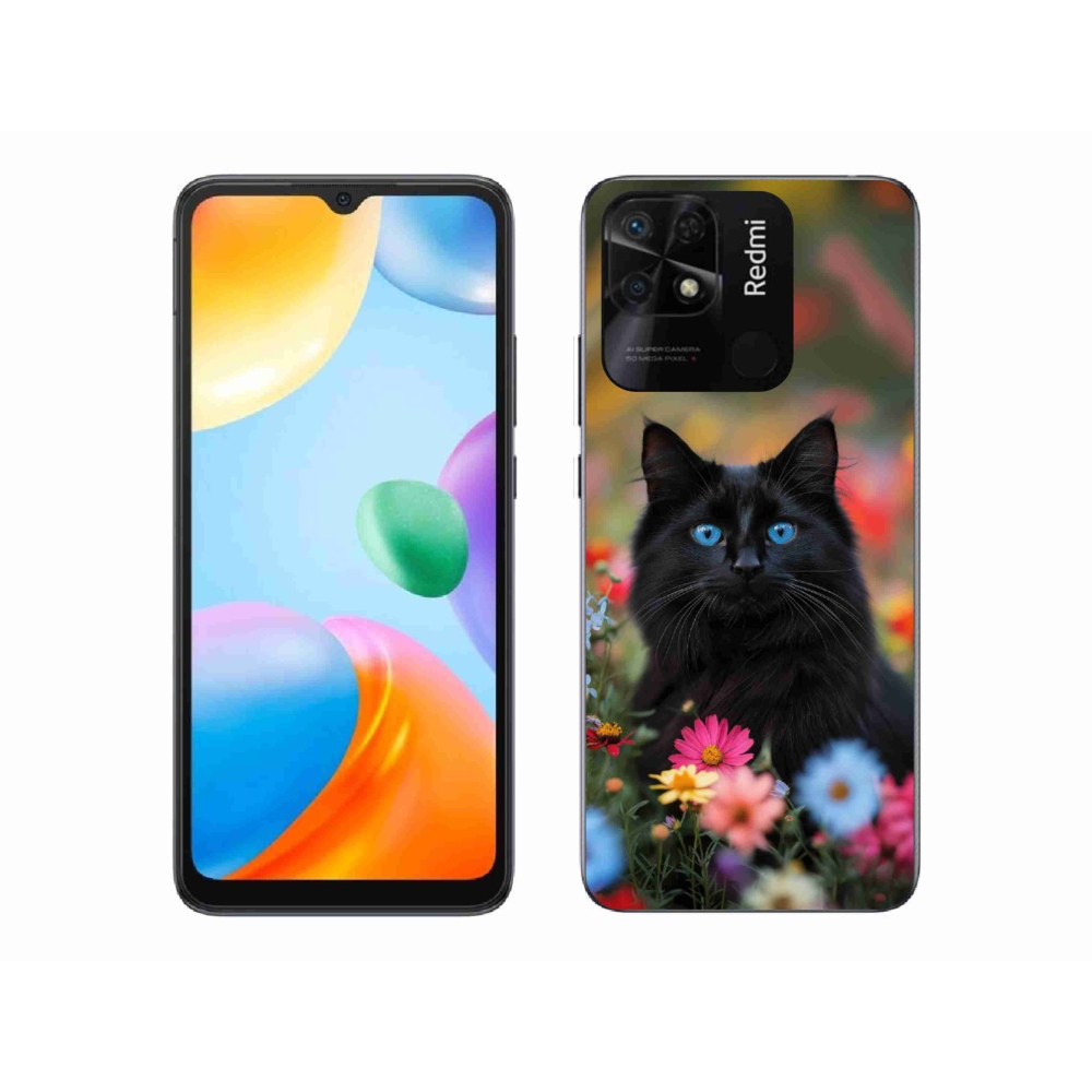 Gélový kryt mmCase na Xiaomi Redmi 10C - čierne mačiatko 4