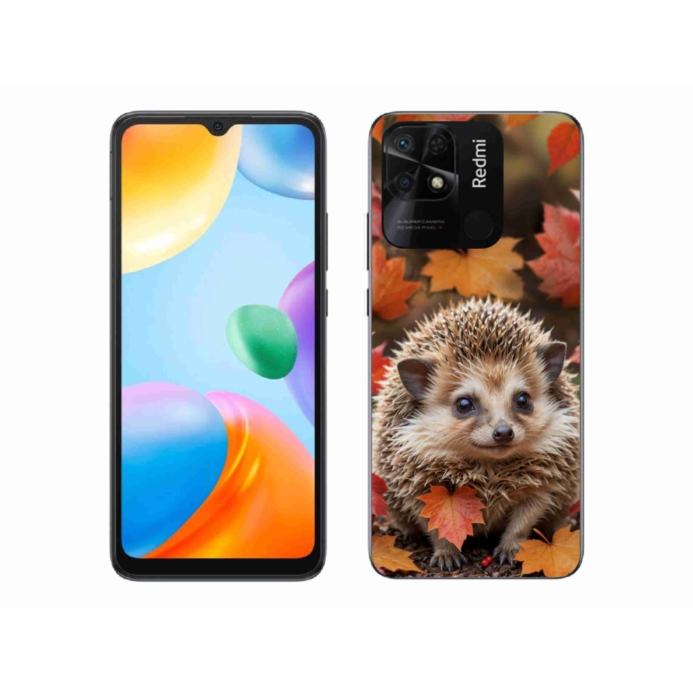 Gélový kryt mmCase na Xiaomi Redmi 10C - ježko v lístí