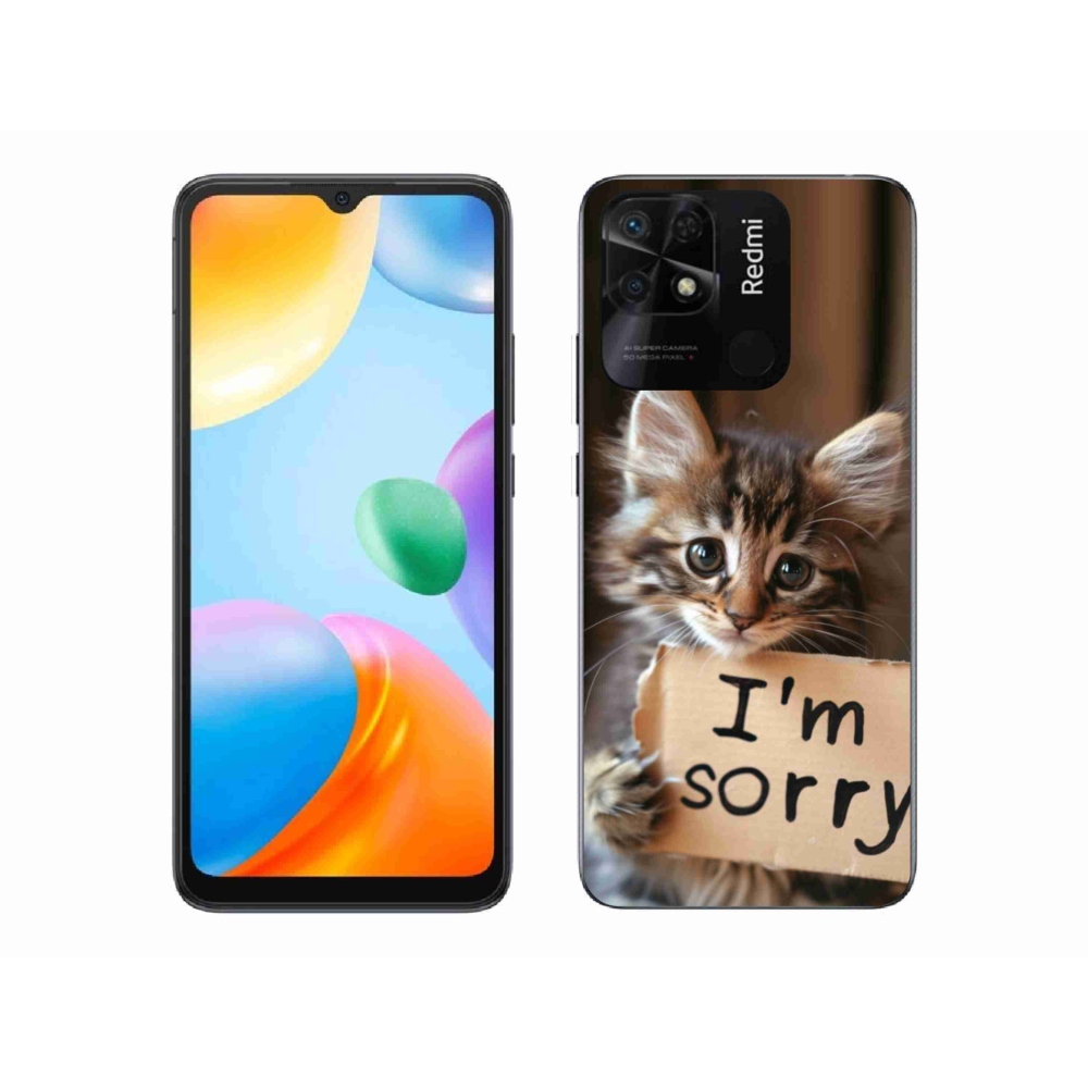 Gélový kryt mmCase na Xiaomi Redmi 10C - mačacie ospravedlneNE