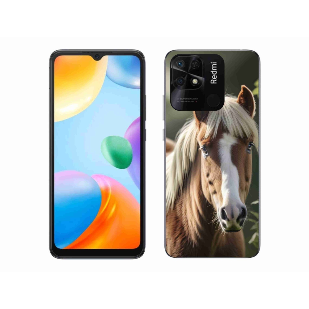 Gélový kryt mmCase na Xiaomi Redmi 10C - kôň so svetlou hrivou