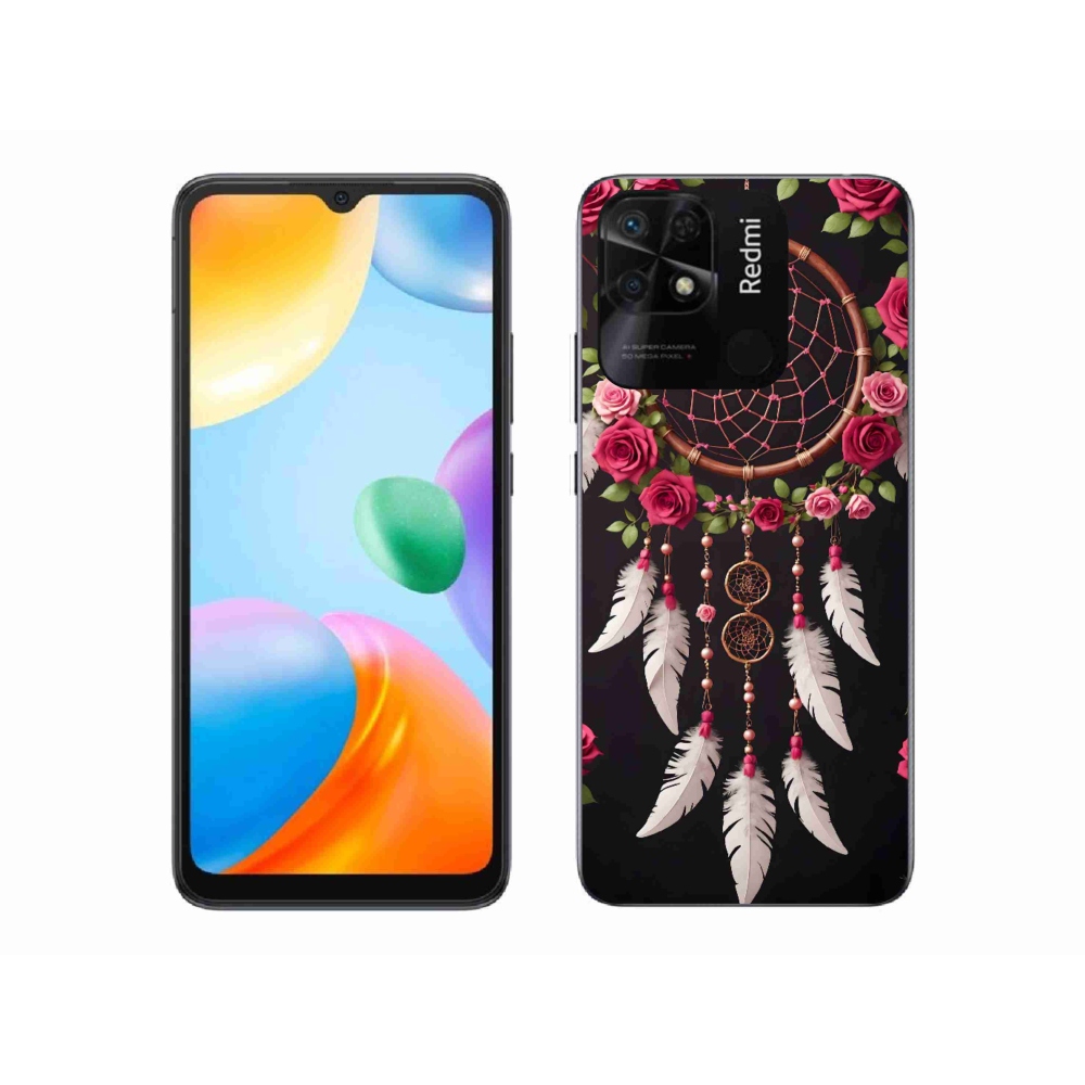 Gélový kryt mmCase na Xiaomi Redmi 10C - lapač snov s ružami