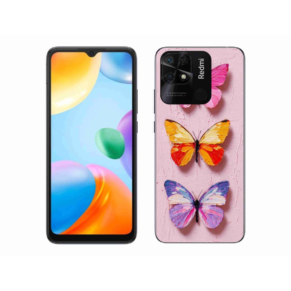 Gélový kryt mmCase na Xiaomi Redmi 10C - motýlia trojica