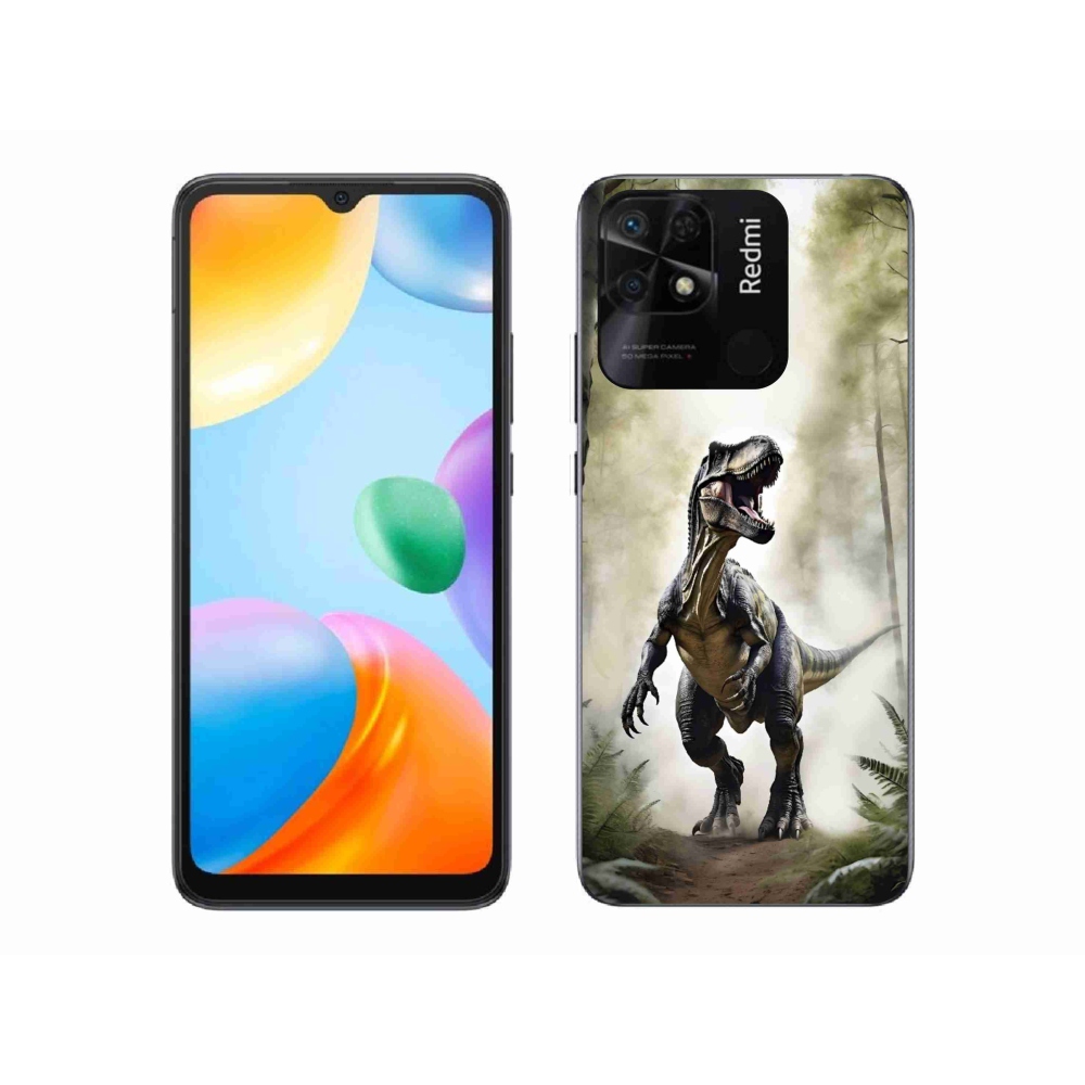 Gélový kryt mmCase na Xiaomi Redmi 10C - naštvaný T-Rex