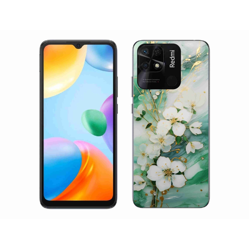 Gélový kryt mmCase na Xiaomi Redmi 10C - nežné kvety