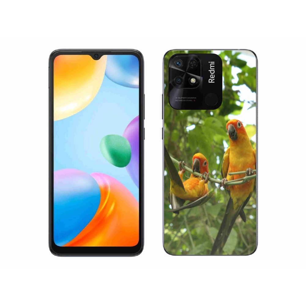 Gélový kryt mmCase na Xiaomi Redmi 10C - papagáje aratingy