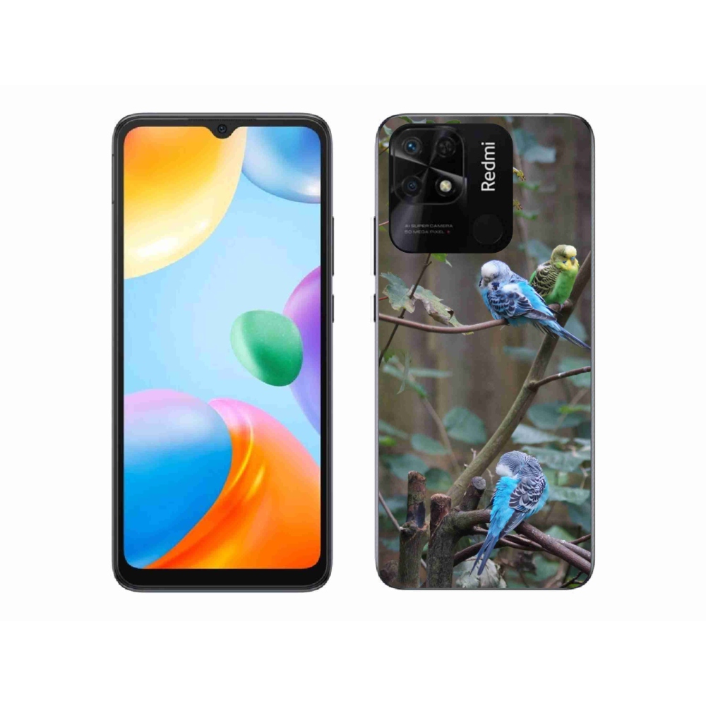 Gélový kryt mmCase na Xiaomi Redmi 10C - papagáje na vetve