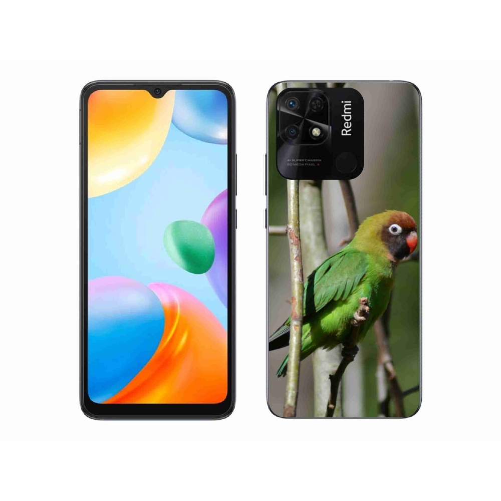 Gélový kryt mmCase na Xiaomi Redmi 10C - papagáj agapornis